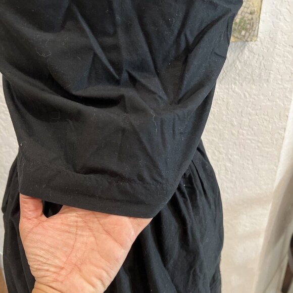 Gap Black Sleeveless Embroidered Crochet Sundress With Geometric Design Size 4 C - Picture 8 of 12